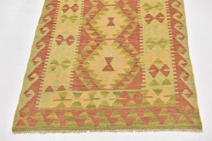 2' 8 x 4' 5 Hand Woven Kilim Waziri Wool Rug