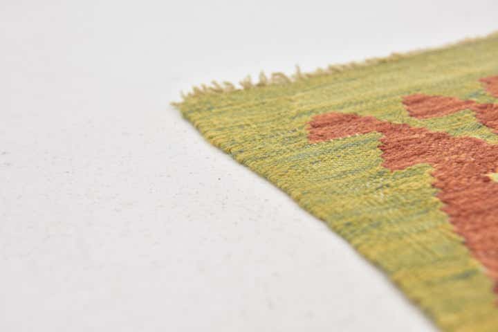 2' 8 x 4' 5 Hand Woven Kilim Waziri Wool Rug