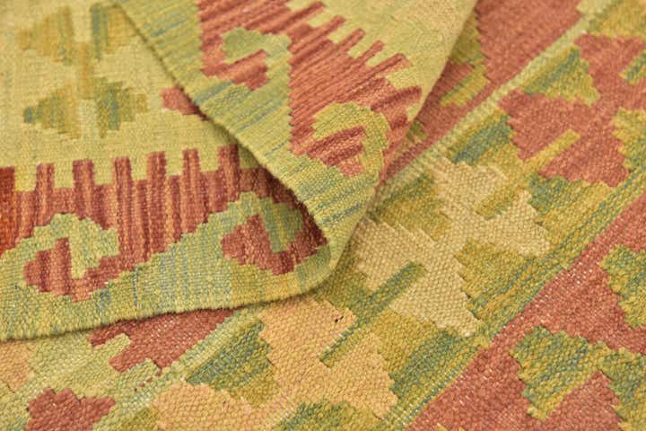 2' 8 x 4' 5 Hand Woven Kilim Waziri Wool Rug