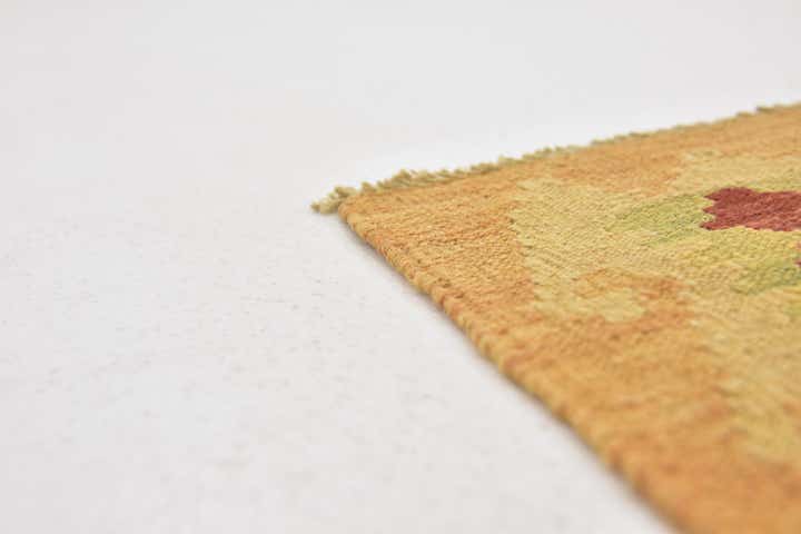 2' 7 x 4' Hand Woven Kilim Waziri Wool Rug