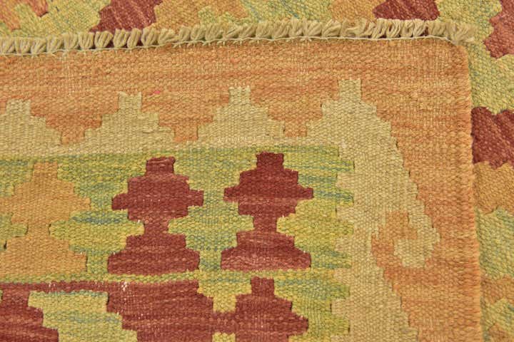 2' 7 x 4' Hand Woven Kilim Waziri Wool Rug