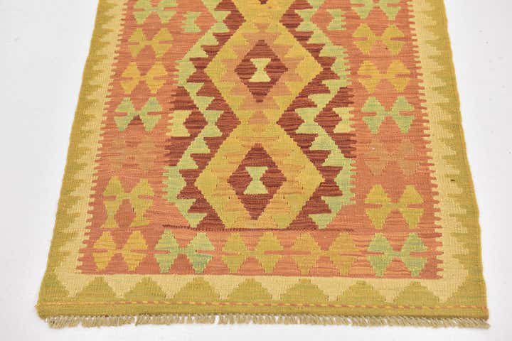 75cm x 120cm Handgewebt Kilim Waziri Wolle Teppich