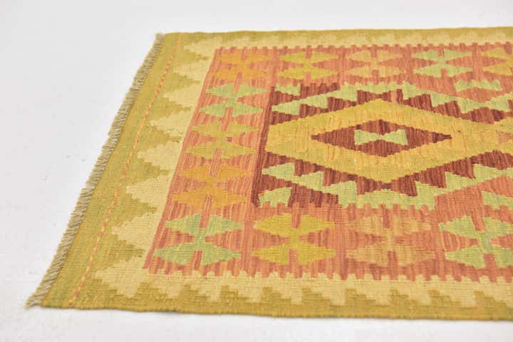 75cm x 120cm Handgewebt Kilim Waziri Wolle Teppich