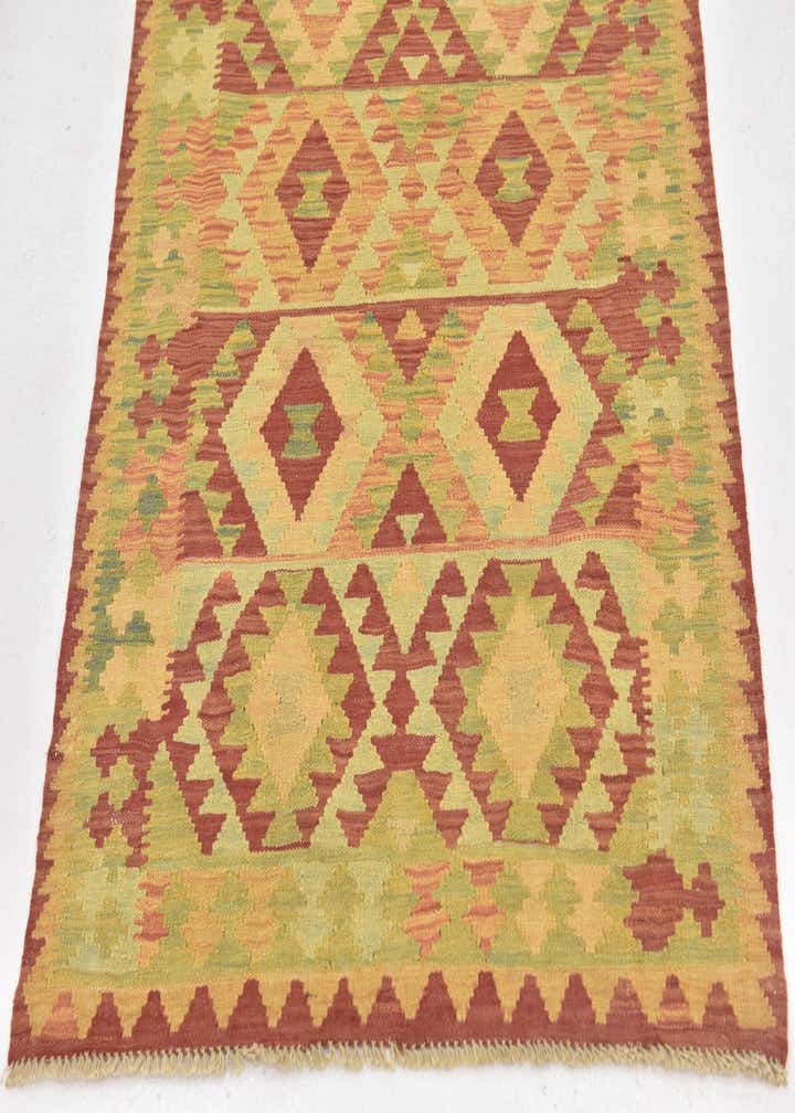 3' 2 x 4' Hand Woven Kilim Waziri Wool Rug