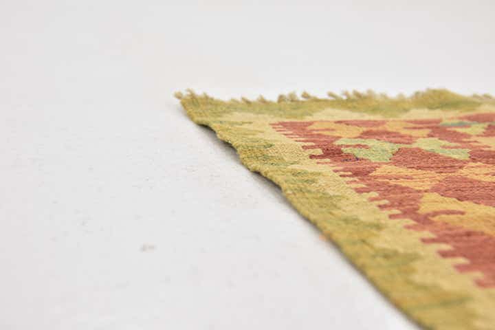 2' 8 x 4' 9 Hand Woven Kilim Waziri Wool Rug