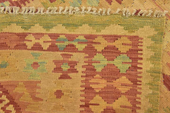 2' 8 x 4' 9 Hand Woven Kilim Waziri Wool Rug