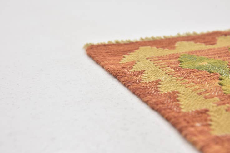 Detail image of 85cm x 130cm Hand Woven Kilim Waziri Wool Rug