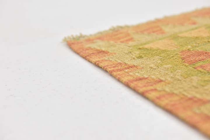2' 10 x 4' Hand Woven Kilim Waziri Wool Rug