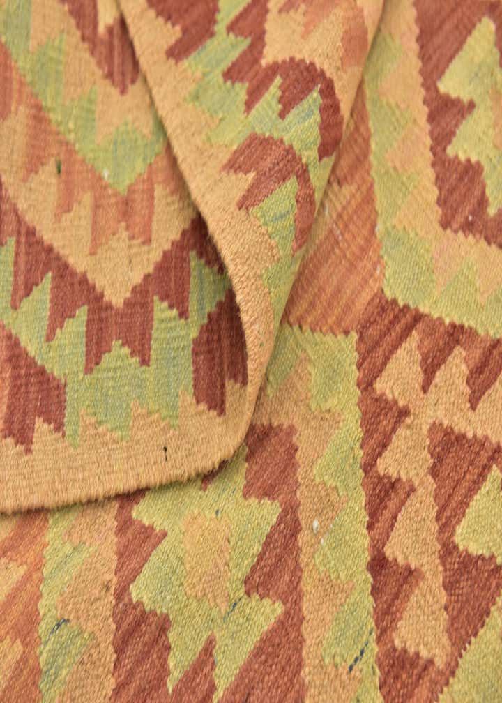 2' 7 x 4' Hand Woven Kilim Waziri Wool Rug