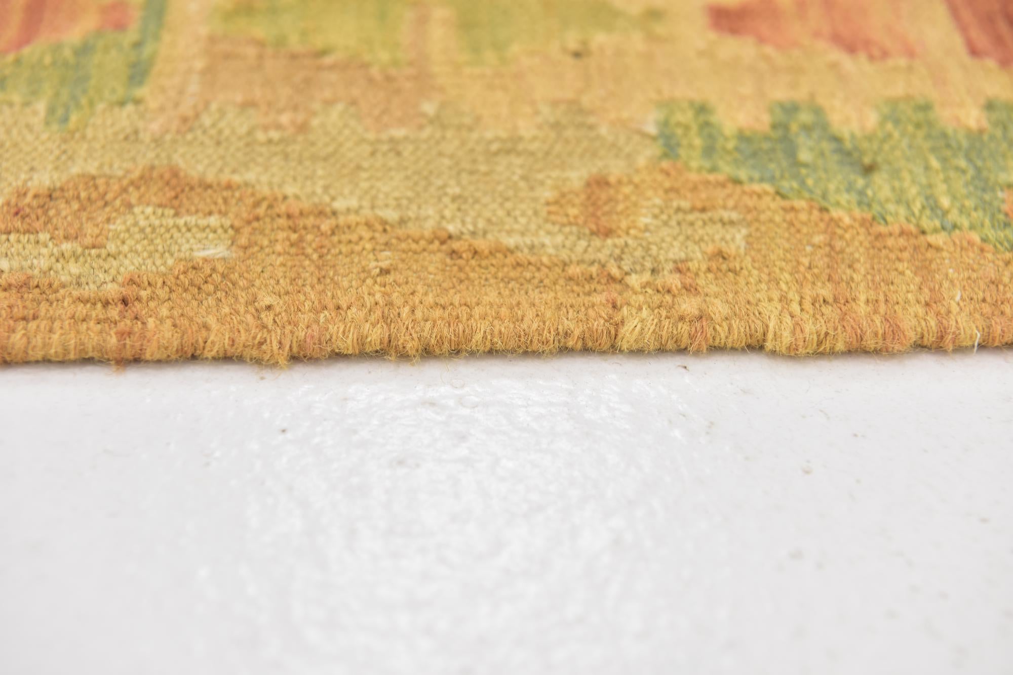 2' 10 x 4' 3 Hand Woven Kilim Waziri Wool Rug