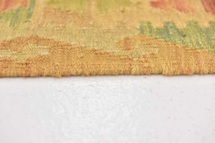 Detail image of 2' 10 x 4' 3 Hand Woven Kilim Waziri Wool Rug