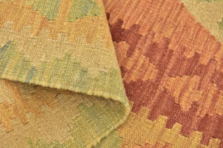 2' 8 x 4' 4 Hand Woven Kilim Waziri Wool Rug