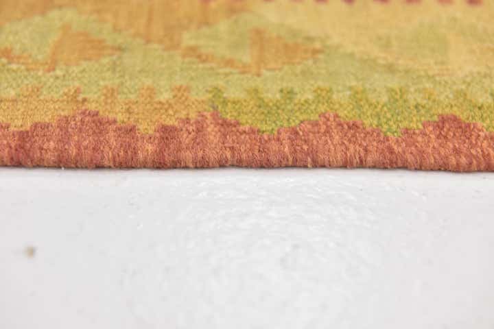 3' 3 x 4' 8 Hand Woven Kilim Waziri Wool Rug