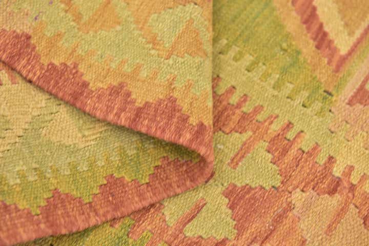 3' 3 x 4' 8 Hand Woven Kilim Waziri Wool Rug