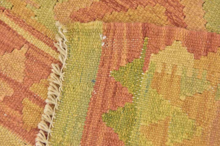 3' 3 x 4' 8 Hand Woven Kilim Waziri Wool Rug