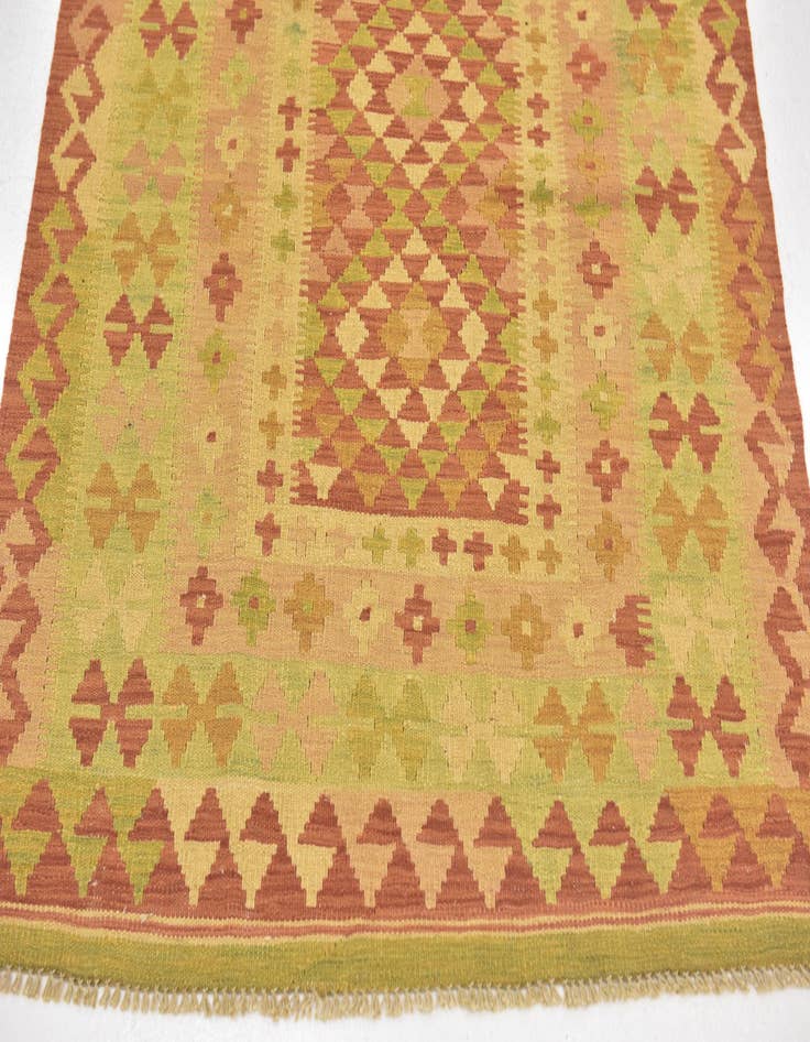 Detail image of 3' 3 x 4' 8  Hand Woven Kilim Waziri Wool Rug