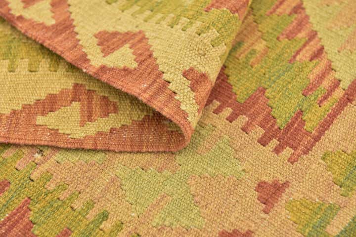 3' 3 x 5' Hand Woven Kilim Waziri Wool Rug