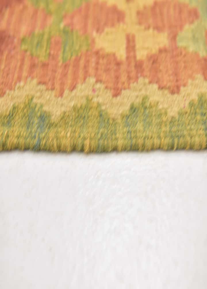 2' 6 x 4' 5 Hand Woven Kilim Waziri Wool Rug