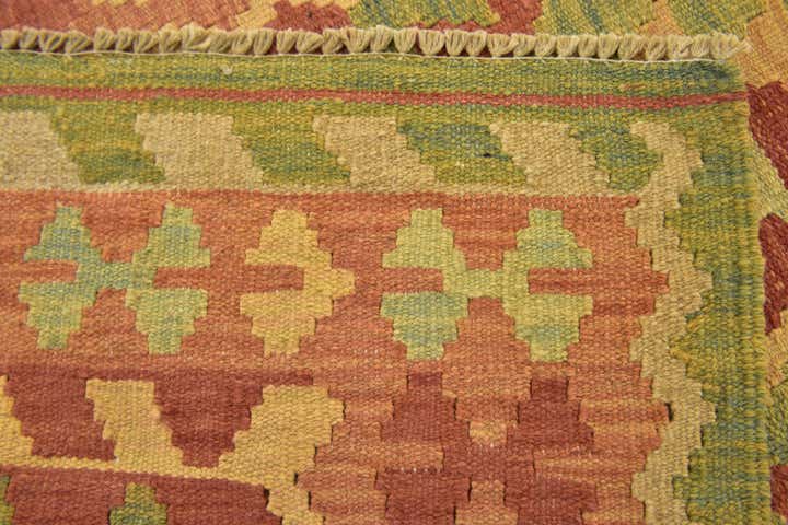 2' 6 x 4' 5 Hand Woven Kilim Waziri Wool Rug