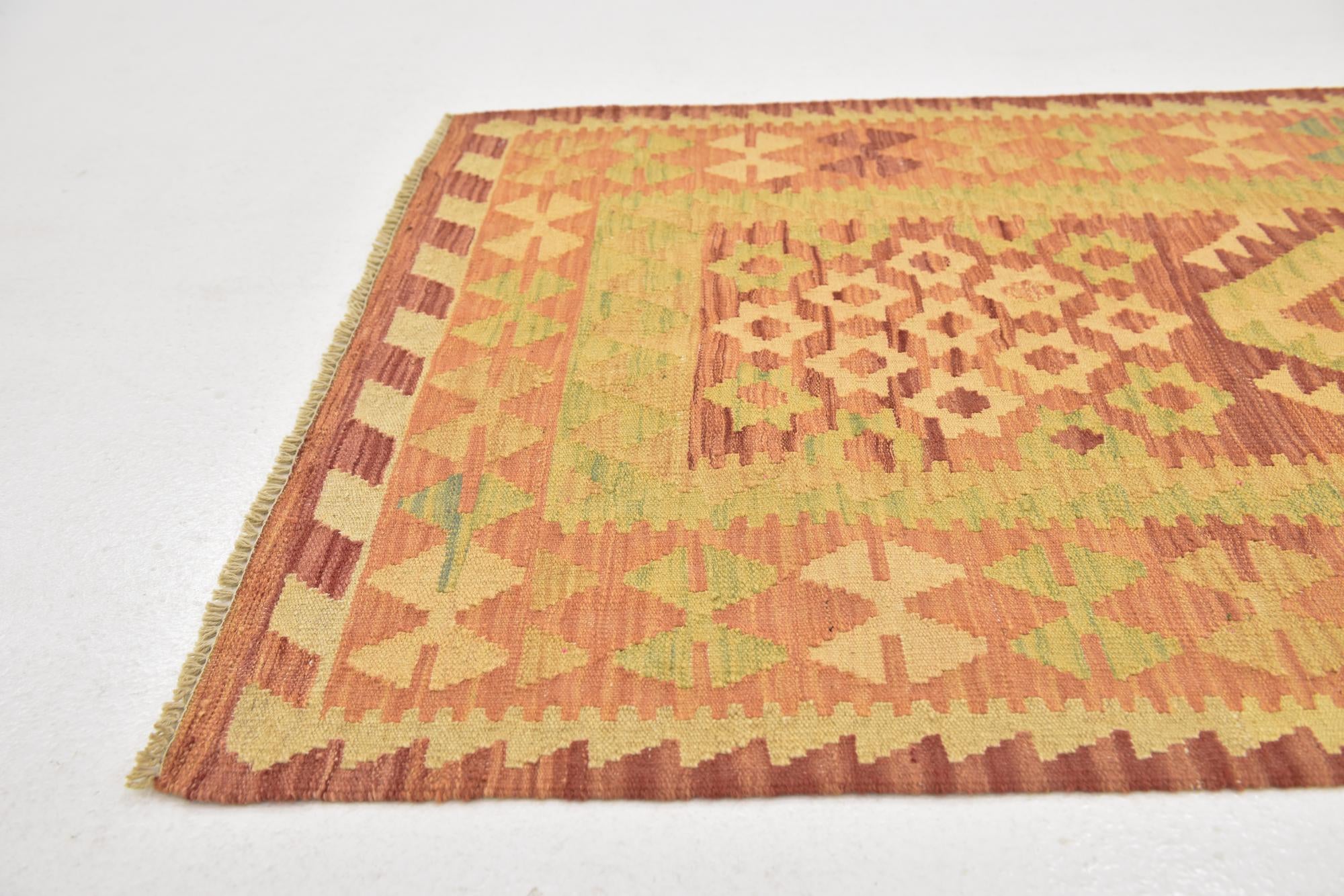 85cm x 125cm Tejido a mano Kilim Waziri Alfombra Lana