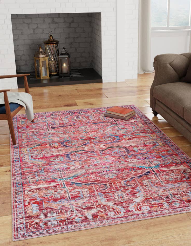 Detail image of 5' 3 x 8' Washable Maahru Rug