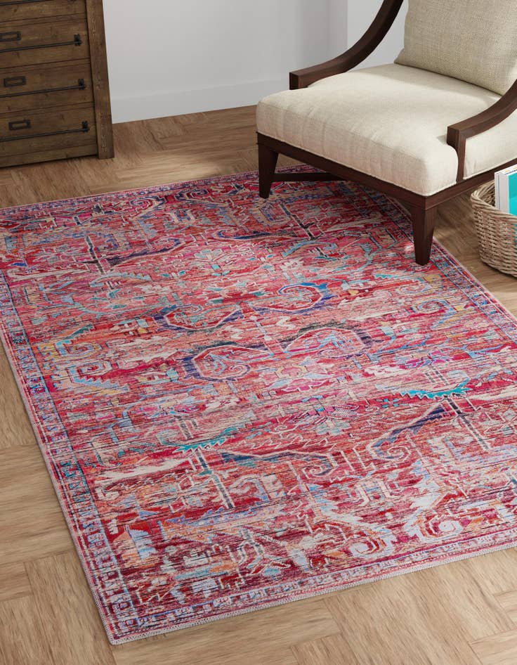 Detail image of 5' 3 x 8' Washable Maahru Rug