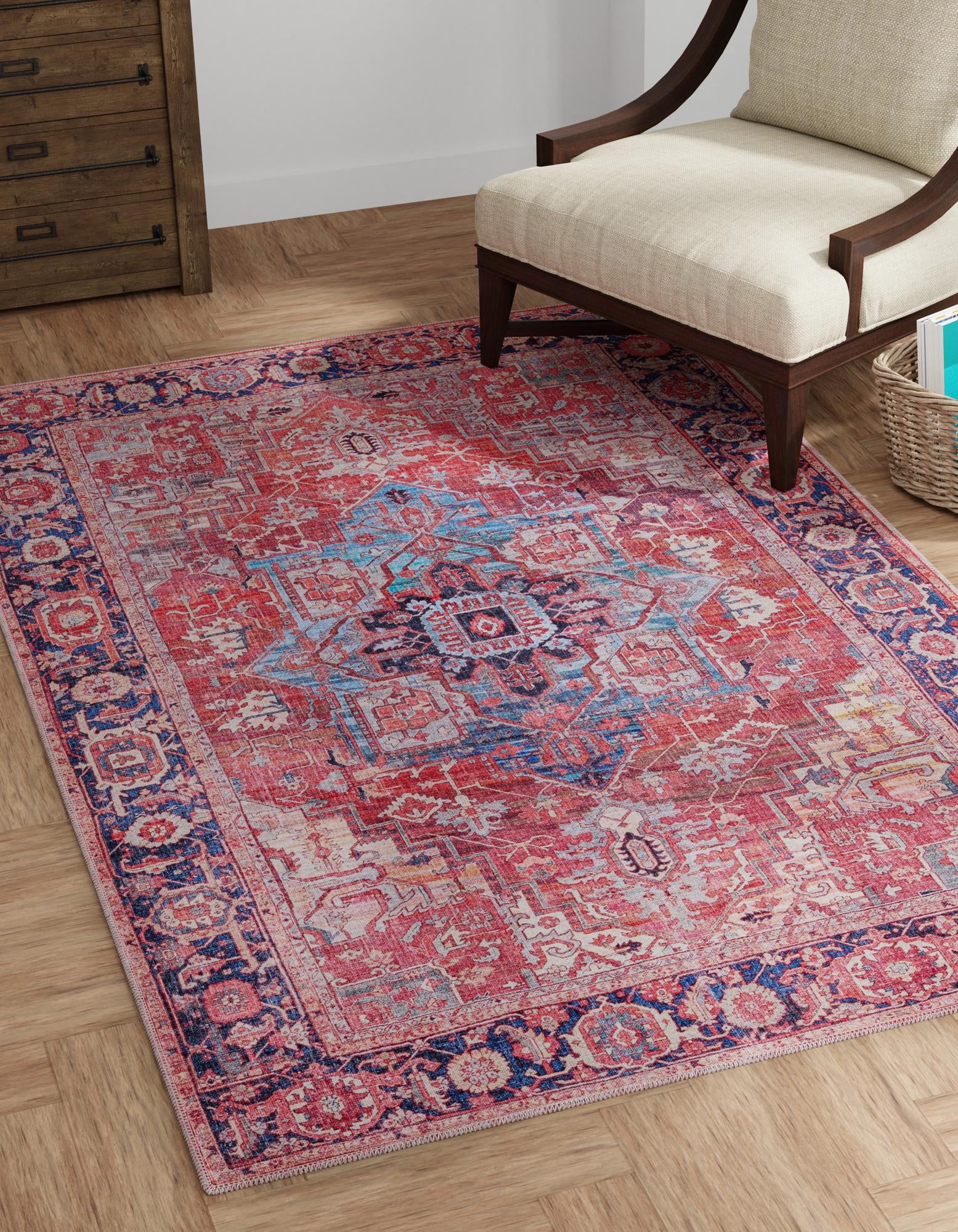 5' 3 x 8' Washable Maahru Rug