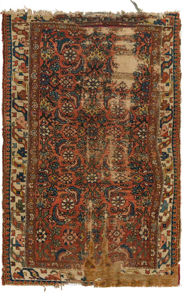 3' 8 x 5' 4 Hand Knotted Malayer Persian Wool Rug