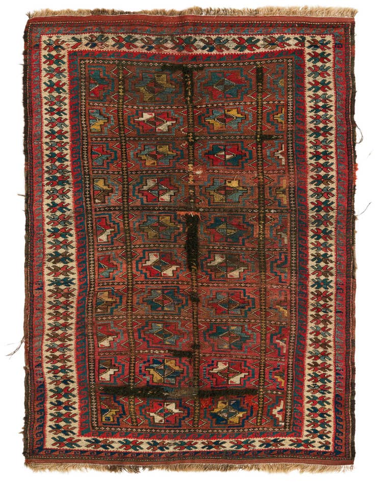 Detail image of 4' 8 x 8' 2 Hand Knotted Malayer Persian Wool Rug
