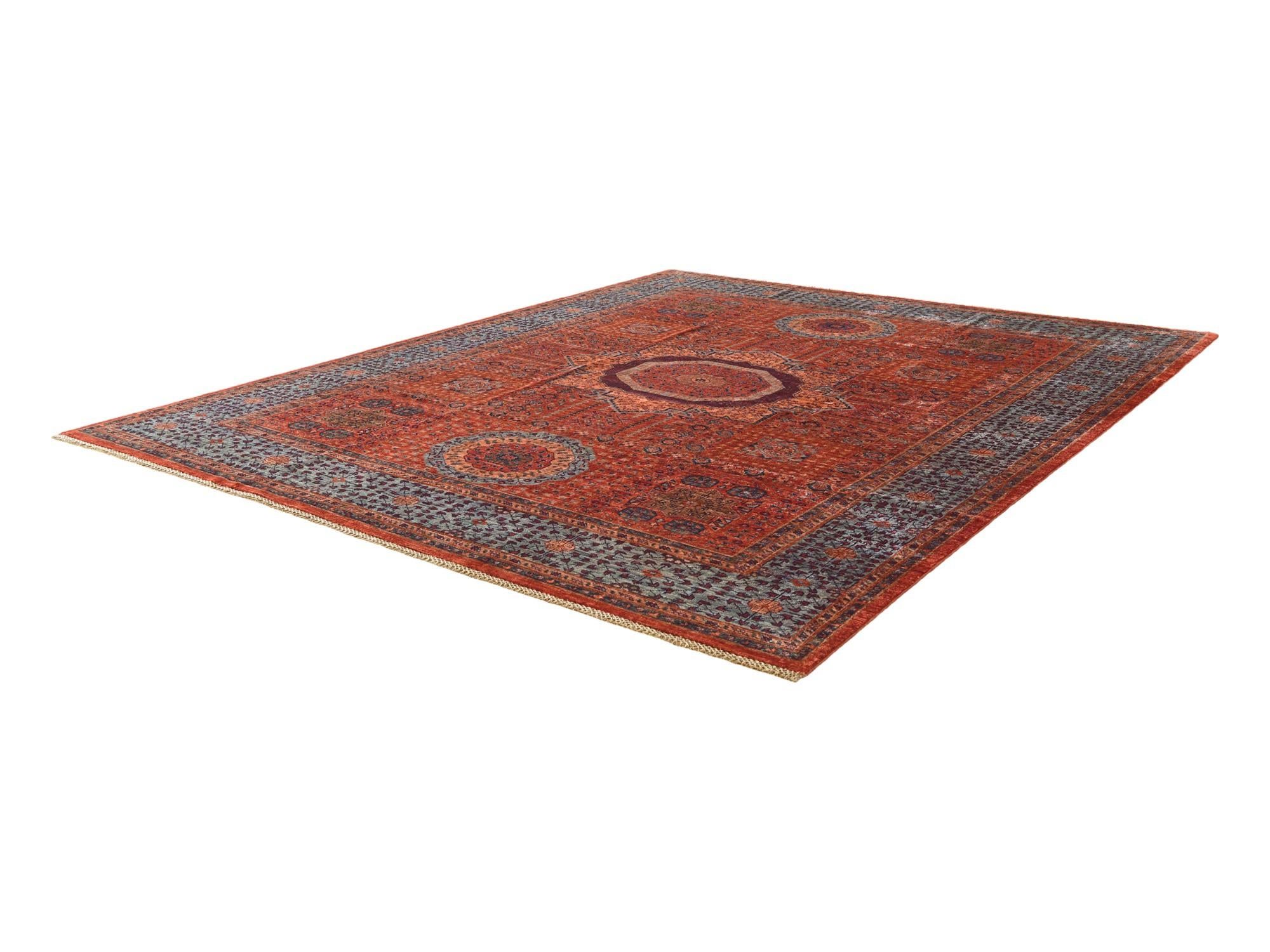 8' 2 x 9' 11 Hand Knotted Mamluk Ziegler Rug