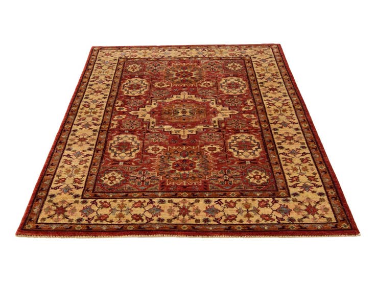 Detail image of 3' 11 x 5' 9 Hand Knotted Mamluk Ziegler Rug