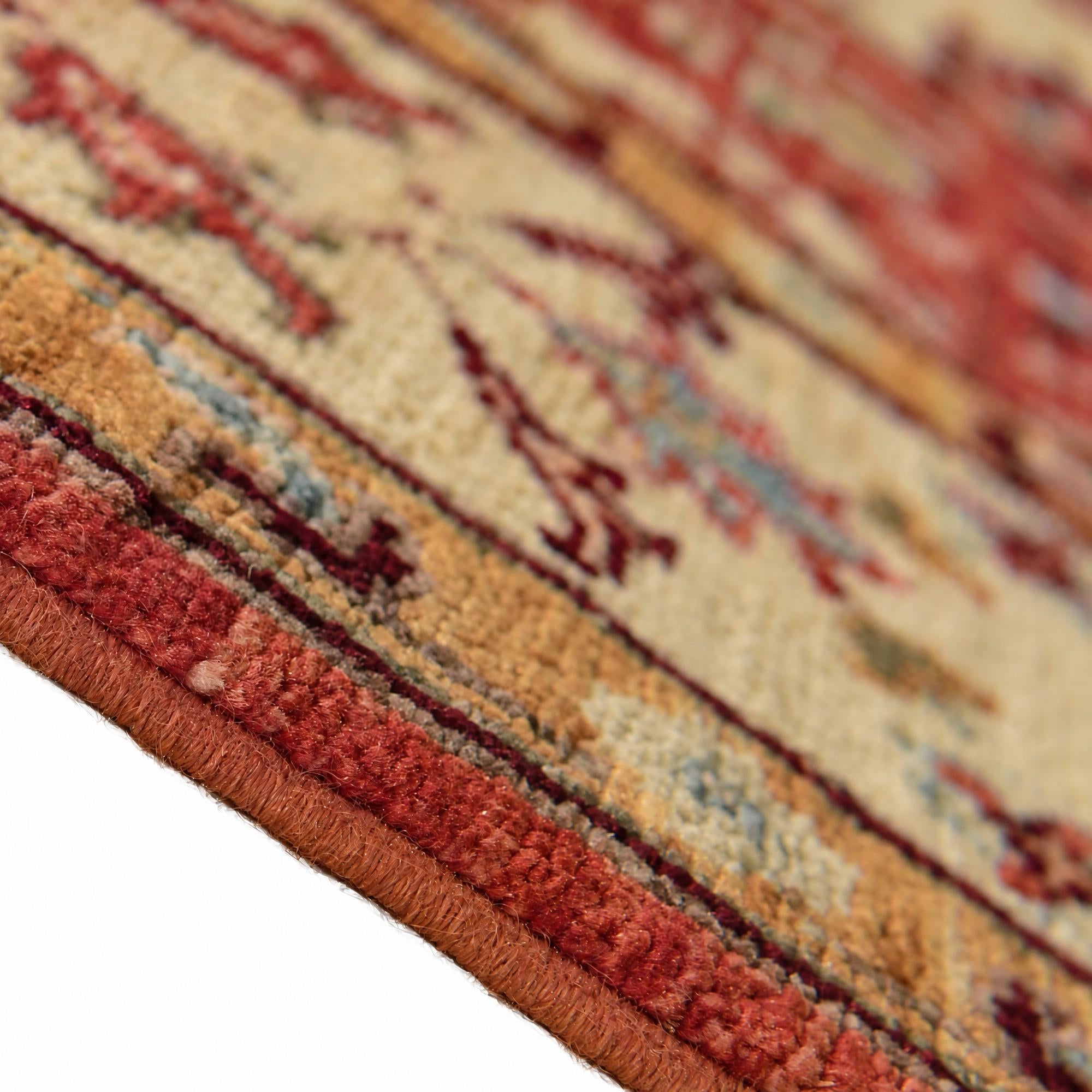 120cm x 175cm Hand Knotted Mamluk Ziegler Rug