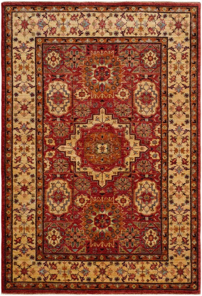 3' 11 x 5' 9 Hand Knotted Mamluk Ziegler Rug