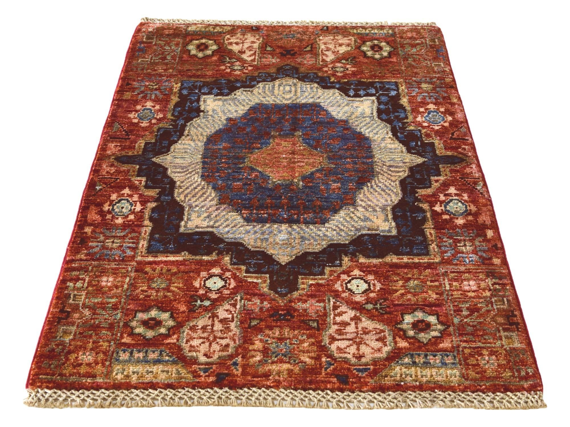 2' x 3' 2 Hand Knotted Mamluk Ziegler Rug