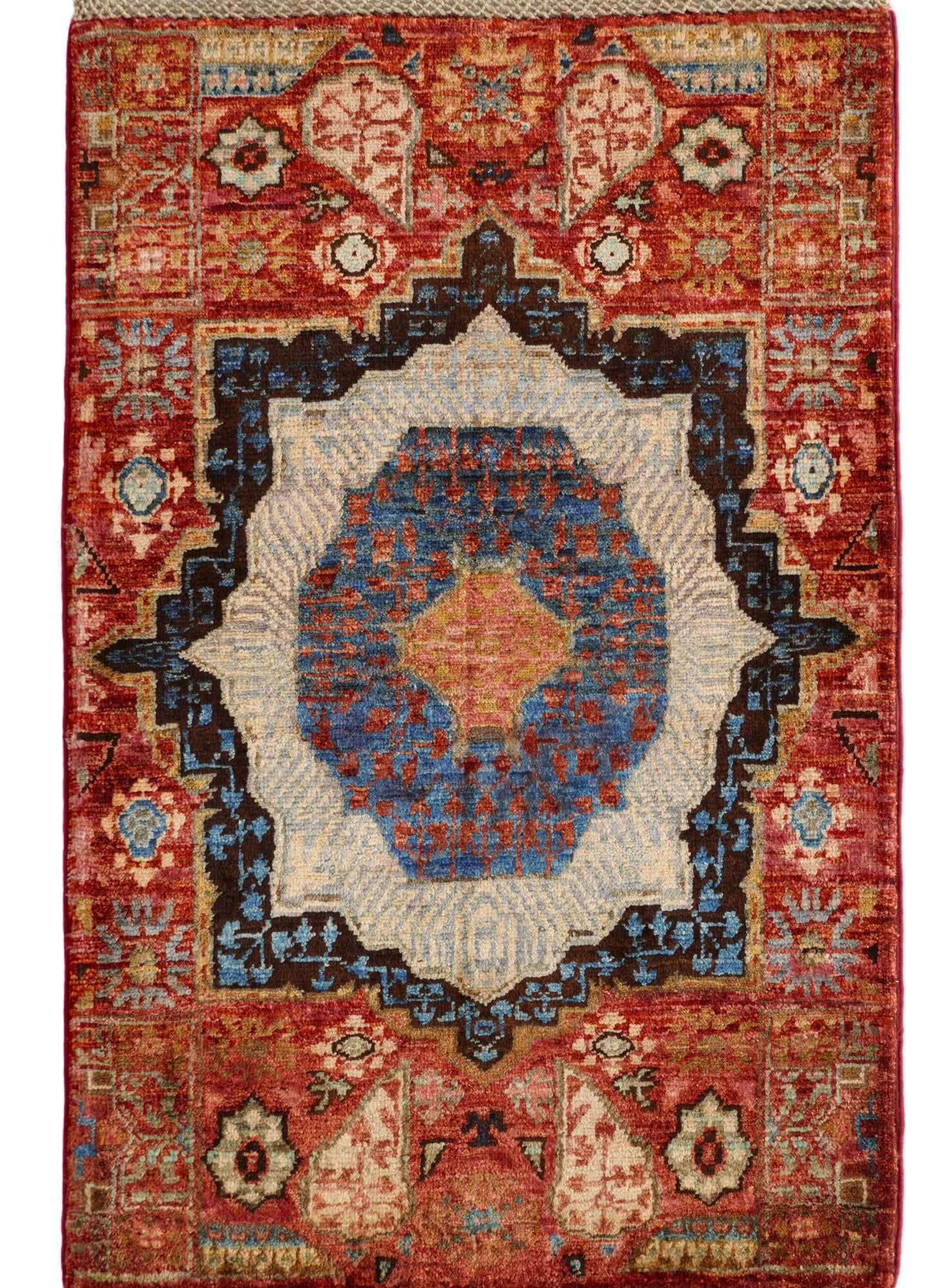 2' x 3' 2 Hand Knotted Mamluk Ziegler Rug