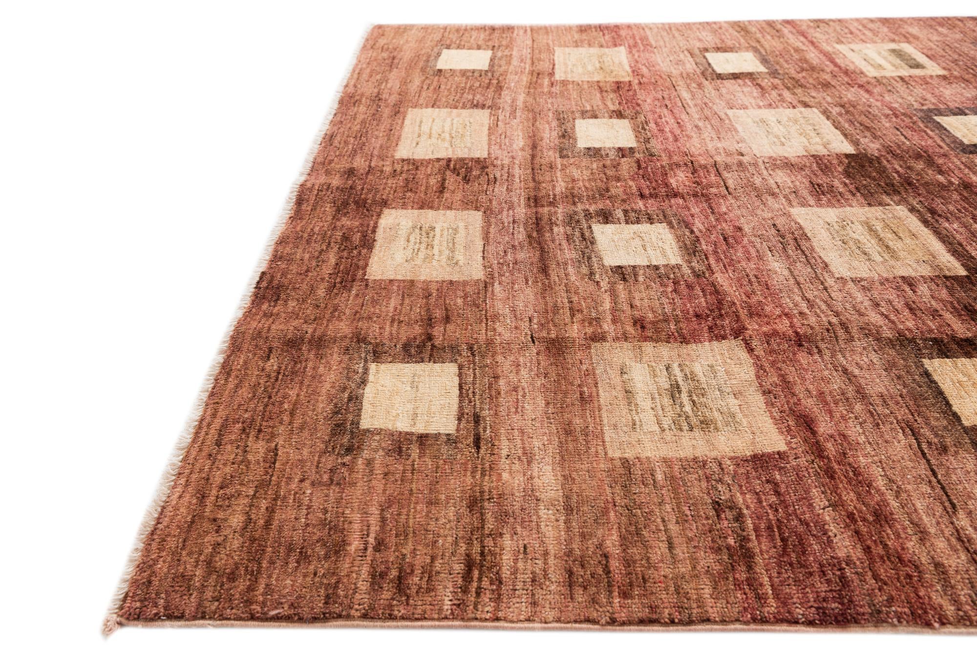 4' 9 x 6' 1 Hand Knotted Modern Ziegler Rug