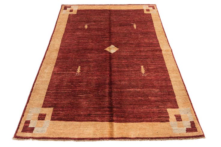 Detail image of 3' 10 x 5' 10 Hand Knotted Modern Ziegler Rug