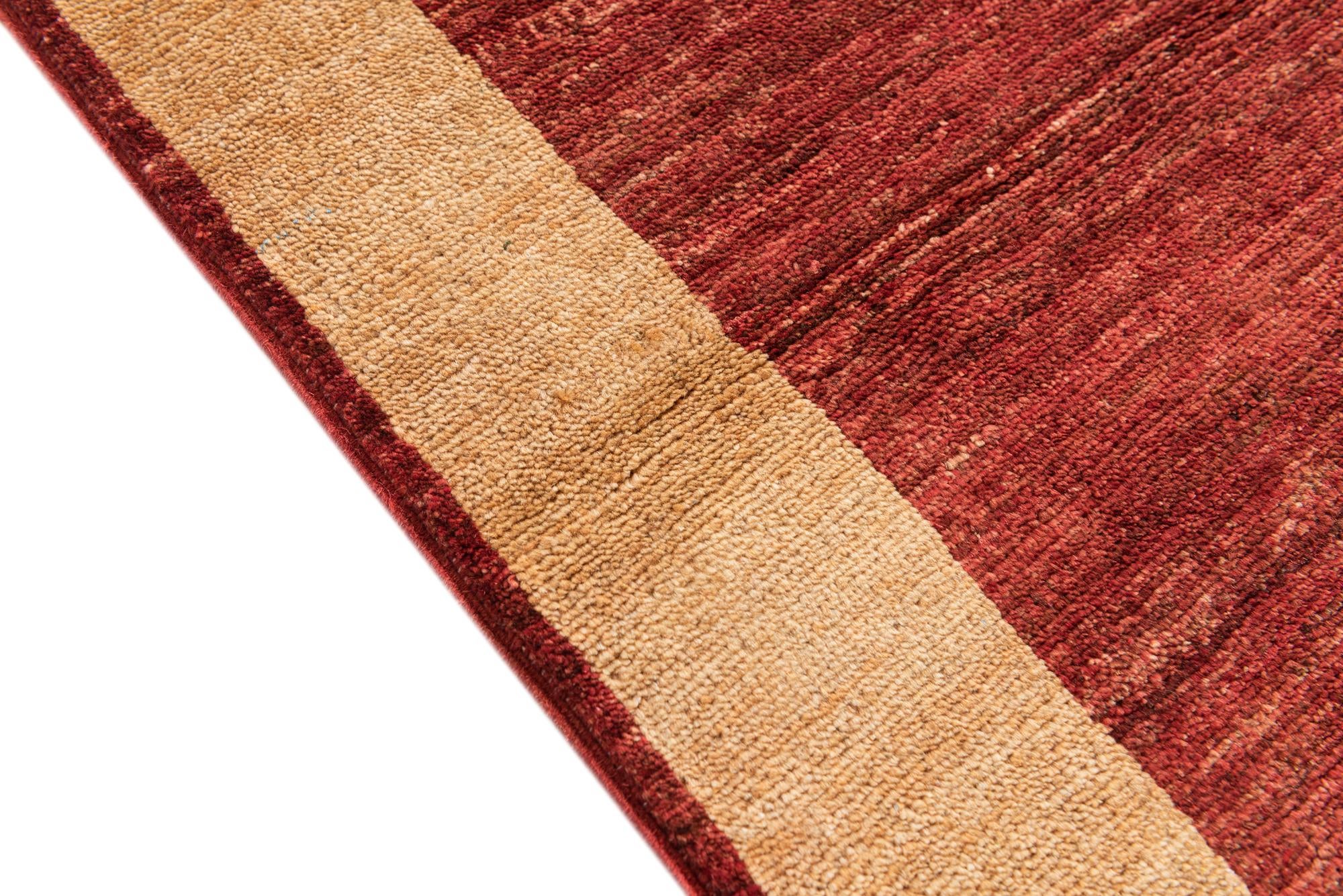 3' 10 x 5' 10 Hand Knotted Modern Ziegler Rug