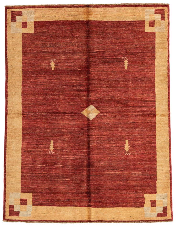 Detail image of 3' 10 x 5' 10 Hand Knotted Modern Ziegler Rug