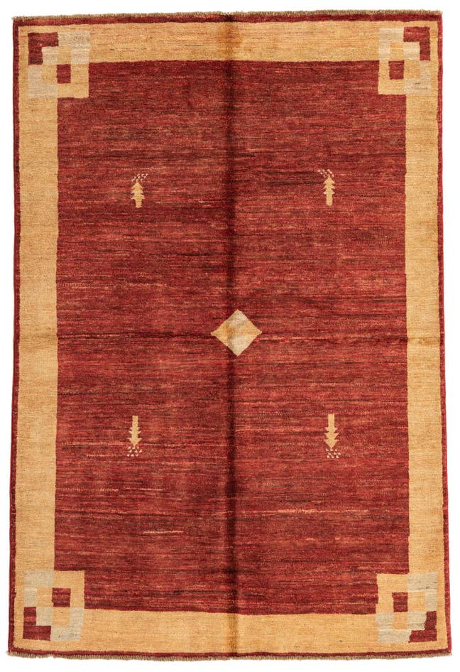 Detail image of 3' 10 x 5' 10 Hand Knotted Modern Ziegler Rug