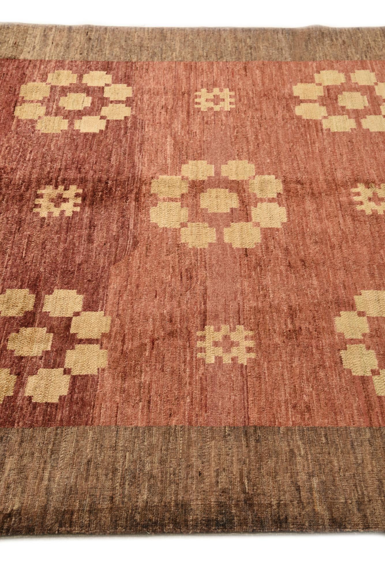 5' x 6' 4 Hand Knotted Modern Ziegler Rug