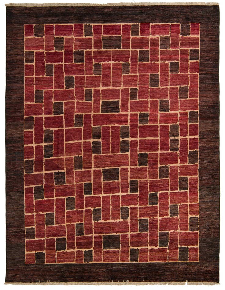 Detail image of 6' 7 x 9' 8 Hand Knotted Modern Ziegler Rug