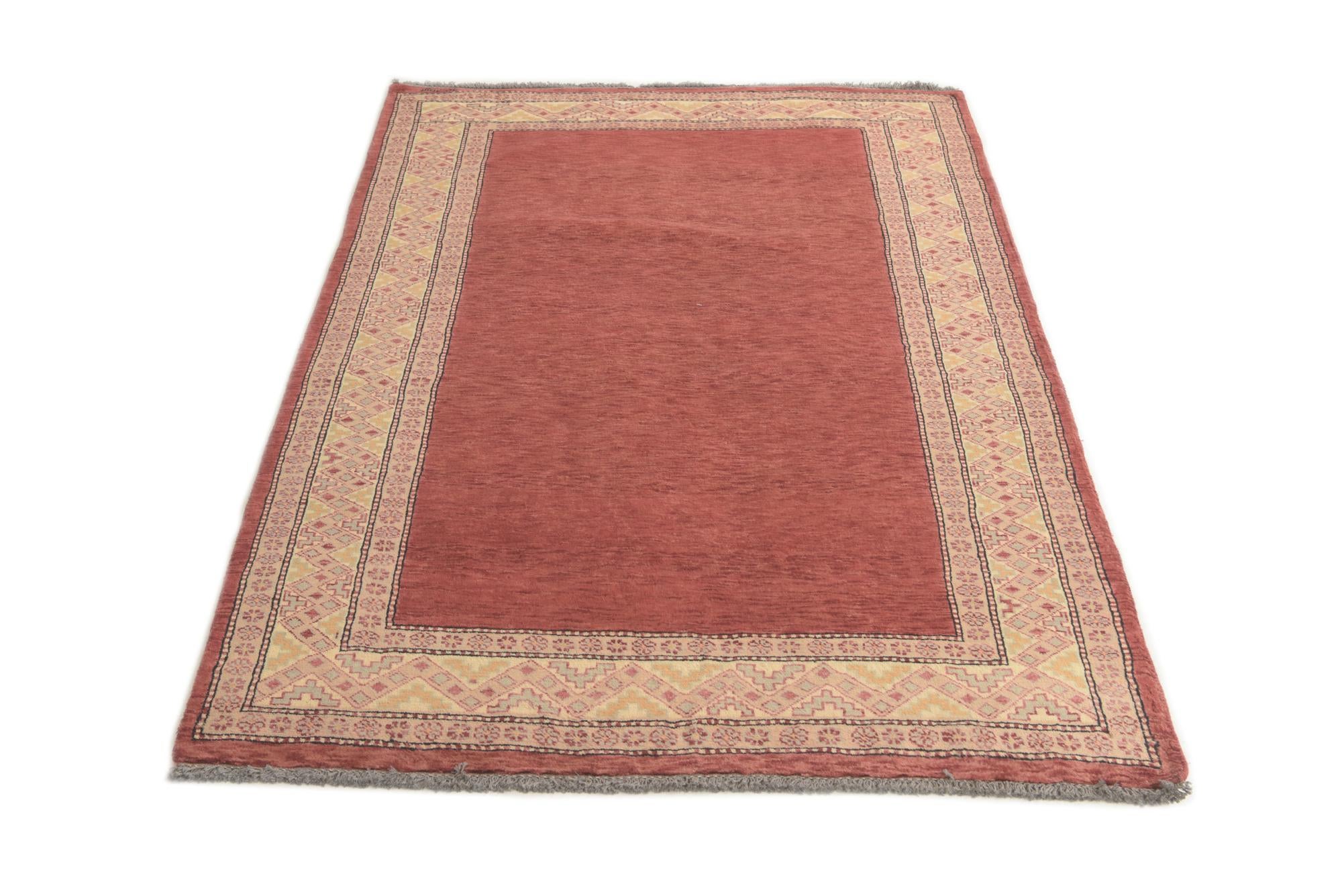 4' 2 x 5' 9 Hand Knotted Modern Ziegler Rug