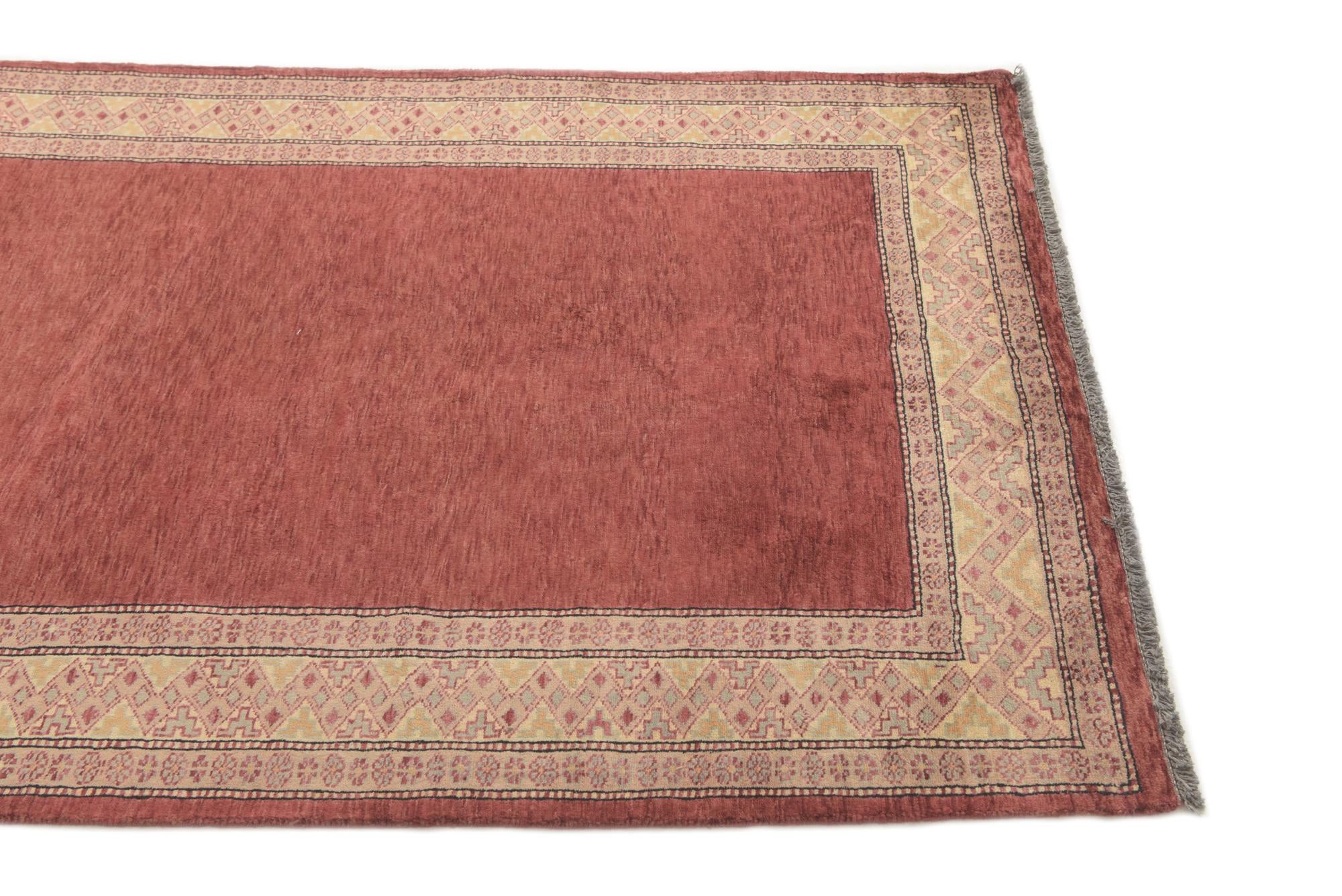 4' 2 x 5' 9 Hand Knotted Modern Ziegler Rug