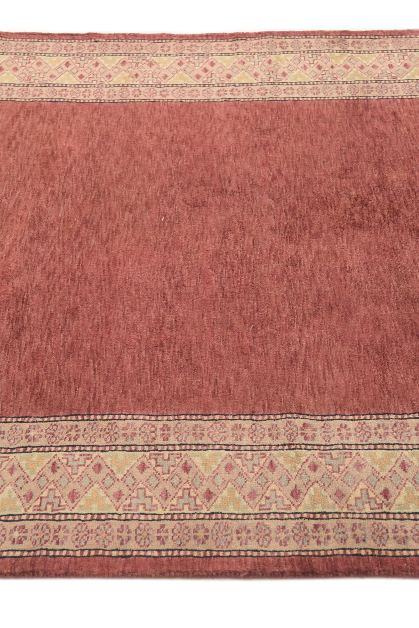 4' 2 x 5' 9 Hand Knotted Modern Ziegler Rug