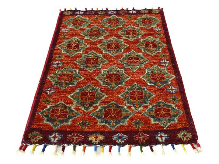 1' 3 x 2' 2 Hand Knotted Modern Ziegler Rug
