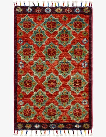 1' 3 x 2' 2 Hand Knotted Modern Ziegler Rug