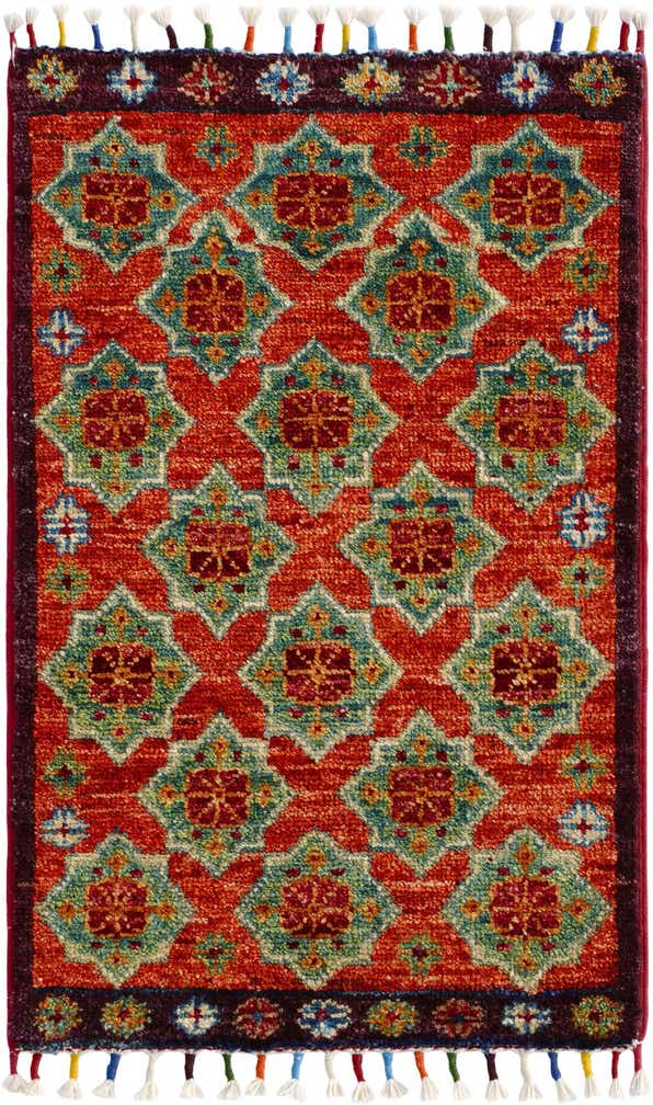1' 3 x 2' 2 Hand Knotted Modern Ziegler Rug