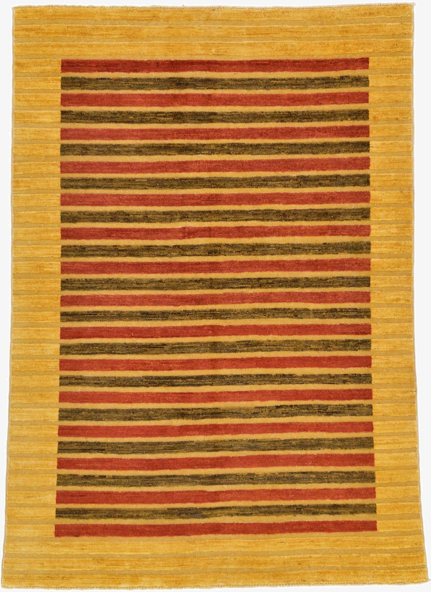 4' 10 x 6' 8  Hand Knotted Modern Ziegler Rug