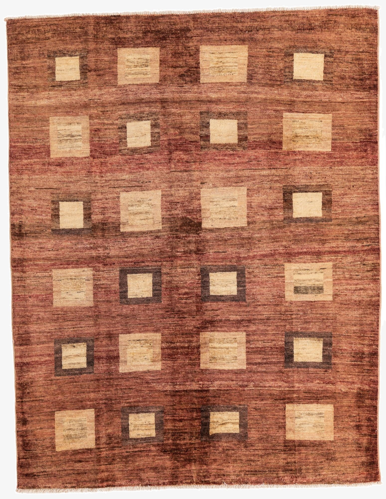 4' 9 x 6' 1  Hand Knotted Modern Ziegler Rug